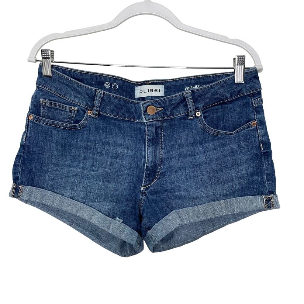 Women's DL1961 Renee Short Jean Shorts 29 Cutoffs Rolled Cuff‎ 2.5 Inch Inseam